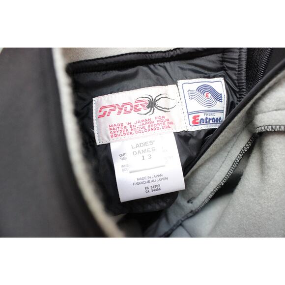 NWT Vintage Spyder Japan Black Euro Entrant Deadstock Snow Pants Ladies 12/Small - Picture 7 of 7